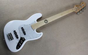 Wholesale jazz bass for sale - Group buy Jazz Bass String Non quality electric bass white body with maple fingerboard pattern Guitars