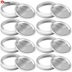 DHL Fast 70MM/86MM Regular Mouth Canning Lids Bands Split-Type Leak-proof for Mason Jar Canning Lids Covers with Seal Rings Wholesale wY32