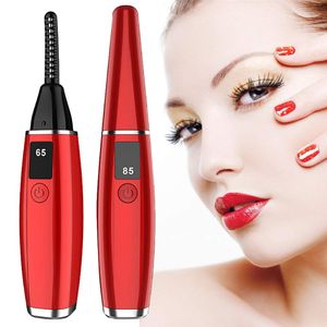 Electric Eyelash Curler Mascara Curling Makeup Tool USB Rechargeable Portable Electrical Heated Eyes Lashes Rolling Beauty Device Eye Lash Roller Extension