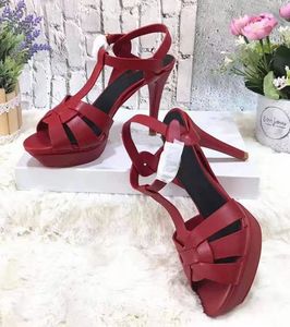 European och American Women's High-Heeled Sandals 10cm Gummi Yttersula Flera färger Standard storlek 35-42