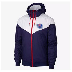 Mężczyźni Cienka wiatrówka Kurtki sportowe Trend z długim rękawem Zipper Casual Coated Coat Designer Mężczyzna Running Training Sportwears Outerwears