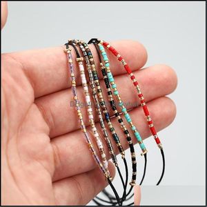 Gioielli Fashion Handmade Kids Friendships Red Blue Beads Bracciale Bohémien Charming for Women Aessories Gioielli Braccialetti all'ingrosso Delivery Delivery