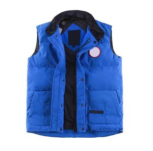 Piuma Autunno Inverno Stile Canada Piumino da uomo vero gilet etichetta nera oca Moda Uomo Donna gilet scaldamuscoli Tessuto impermeabile avanzato da donna