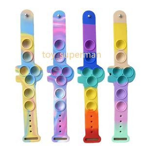 Fidget Toys Silicone Hand Model Stress Relief Dimple Soft Bracelet Squeeze Toy Puzzle Safety