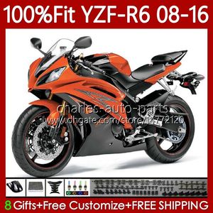 ヤマハYZF-R6 YZF R 6 YZF R6 600 YZF-600 YZFR6 08 09 10 11 12 13 15 16 99NO.129暗黒オレンジBLK YZF600 2008 2009 2011 2012 2013 2014 2014 2015 2015 2014 2015 2014 OEMフェアリング