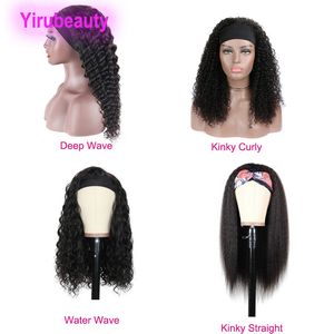 Peruvian Virgin Human Hair 10-32" Full-machanism Wigs Deep Wave Water Wave Yaki Kinky Straight Capless Wigs Wholesale Yirubeauty