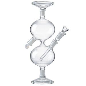 Bubbler HookahsインフィニティウォーターフォールBong Recycler Glass Bongs 11インチユニバーサル重力水容器パイプリグ14mmジョイントボウル拡散系石油DABツールリグ