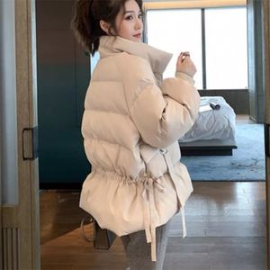 Женская одежда Короткие свободные дикие женские хлебные пальто плюс размер густые теплые женские куртки 210819