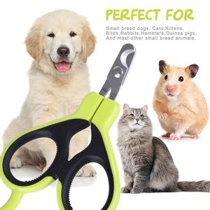 Bärbar Pet Cutter Toe Care Rostfritt Stål Sax Katter Hund Nail Claw Clipper Trimmer Grooming Supply