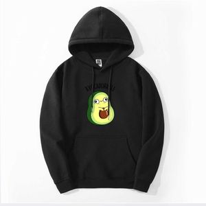 Anime Mens Bluzy męska Bluza śmieszne Śliczne Kawaii Avocado Harajuku Hoodie Spring Popularne Streetwear Moda Bluzy H0909