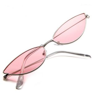 Солнцезащитные очки 2021, милые сексуальные женские ретро-очки «кошачий глаз», маленькие черные, красные, розовые солнцезащитные очки «кошачий глаз», женские винтажные оттенки для UV400