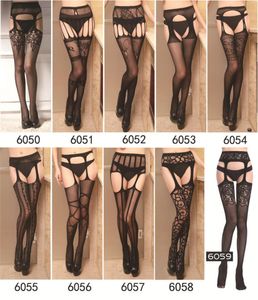 Женское нижнее белье Сексуальные женщины Носки Hosiery Hosiery Sheer кружева топ силиконовые нескользящие чулок ленты по борьбе с бедрами чулок трусики белье леггинсы