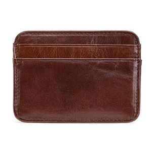 Card Holders Ultra Thin 2021 Men Wallets Vintage Male PU Leather Small Magic Zipper Coin Purse Pouch Credit Bank Case Holder