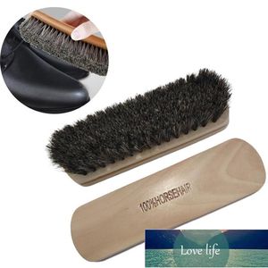 Natural Bristle Horse Hair Brush Wooden Handle Oil Polishing Dust Tool Home Leather Shoes Shine Buffing Cleaning Gadget 17*5*4cm Factory price expert design Quality