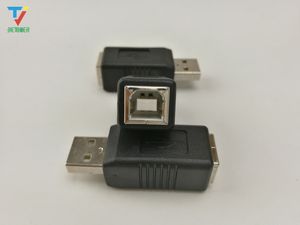 Toptan 1000 adet / grup Taşınabilir USB 2.0 Tipi Bir Erkek USB Tipi B Kadın Fiş Genişletmek Yazıcı Adaptörü Dönüştürücü