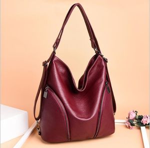 Women Bag Fashion Women's Bag Leather Messenger Bag Shoulder Bags Women's Handbag Large Ladies Purse Brown