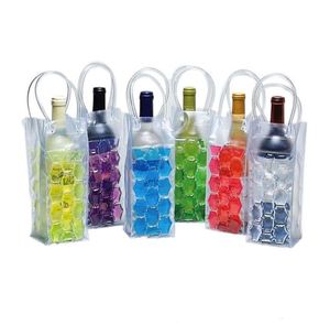 Ice Wine Cooler PVC Honeycomb Beer Rapid Frozen Jelly Bag Convenient Travel Picnic Two Sides Cool Sacks SN5533