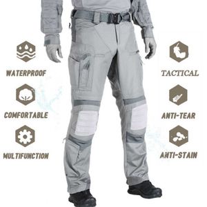 Spodnie taktyczne Wojskowe Spodnie Cargo Wojskowe Cargo Wojskowe Ubrania Walki Combat Uniform Outdoor Airsoft Paintball Kamuflaż Kierani Pads Spodnie 210616