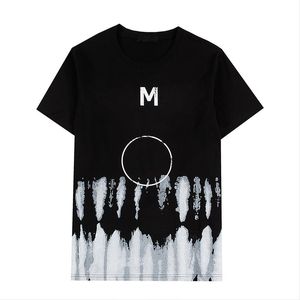 Designer-T-Shirt aus 100 % Baumwolle, Großhandel, Herren-T-Shirt mit Tintendruck, färbendes Damen-Freizeit-T-Shirt, waschbare Liebhaberhemden