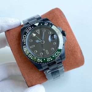 Relógio masculino automático relógios mecânicos 41mm relógios de pulso masculino vida à prova dwaterproof água cinta aço inoxidável fivela dobrável montre de luxo