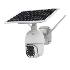 Xiaovv 1080p Trådlös säkerhet IP-kamera Utomhuspanel Tilt WiFi Spotlight Solar Batteri Powered Full Color Night Vision Motion Desect för Hom