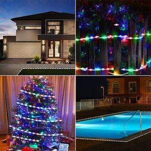 Led2835 solar soft lamp with mixed color strip outdoor courtyard lawn Christmas day decorative luminous light item