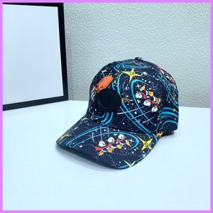 Cartoon Baseball Cap Women Street Fashion Caps Hats Mens Новый дизайнер Casquette Duck Sports Buckt Hat Letters Hut Casual D227065F