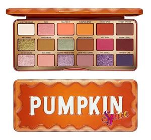 Pumpkin Spice Eyeshadow Makeup Palette 18 Colors Limited Holiday Edition Christmas Warm and Spicy Matte Glitter Eye Pigmented Pressed Shadow Cosmetic Palettes