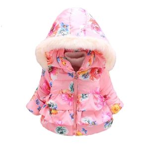 Kids meninas jaqueta outono inverno jaqueta para meninas casaco bebê quente com capuz outerwear casaco meninas roupas roupas para baixo parkas 211023