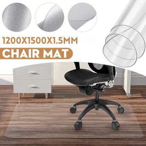 Tapijten Transparante antislip PVC Vloerbeschermer Clear Chair Mat Home Office Rolling Carpet x1500mm