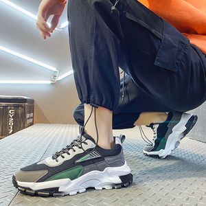2021 Tasarımcı Koşu Ayakkabıları Erkekler Için Beyaz Yeşil Siyah Bej Moda Erkek Eğitmenler Yüksek Kaliteli Açık Spor Sneakers Boyutu 39-44 WS