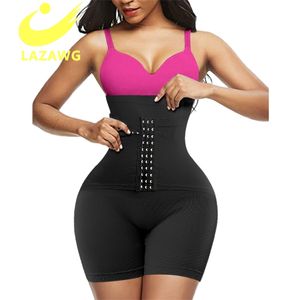 Lazawg Butt Lifter Body Shaper Panties Sygnał brzucha Tummy Control Shapewear Udo Slimment Spodenki Hard Hook Trener 211116