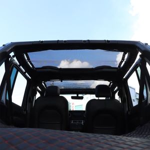 Black Sun Shade Mesh Sunshade zapewnia ochronę słoneczną UV Jeep Wrangler 2018-2021 JL 4door USA Flag268c