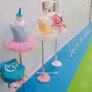 Modig tyg Halvkroppsmånskivor Kids Display Mannequin Dress Forms Barnmodeller Kid Mannequins för kläder som visar