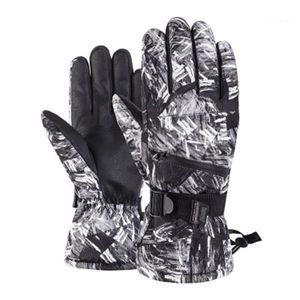 Ski Gloves Windproof Outdoor Sport Keep Warm Adult Mountaineering Riding Couple Touch Screen Plus Velvet Motorcycle1