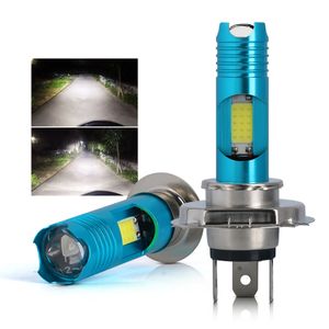 RGB Motorcycle H4 BA20D P15d LED Headlight Blubs H6 COB LED Motorcycle Scooter Light Moto Accessori 6000K LED Head Lamp 12V