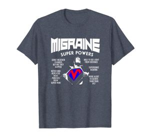 Футболка Super Powers - Migraine Humor Tshirt - Осознание Tee