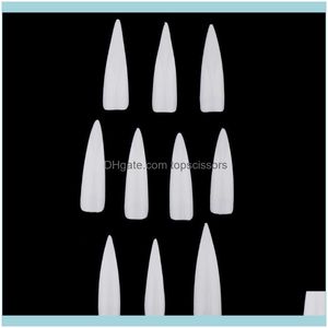 Salon Health BeautyPieces Artificial UV Gel False Point Manicure Nail Art Tips Set Kits Drop Delivery 2021 N6FLD