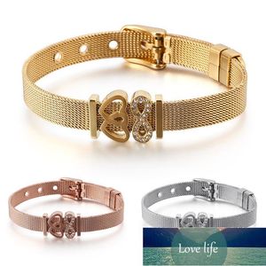 Fashion Stainless Steel Couple Mesh Hollow To Love Charm Fine Bracelets Jewelry Decoration Gift Factory price expert design Quality Latest Style Original