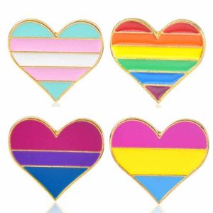 Regenbogenfarbene Emaille-LGBT-Broschen für Frauen und Männer, Gay Lesbian Pride, Anstecknadeln, Modeschmuck in großen Mengen