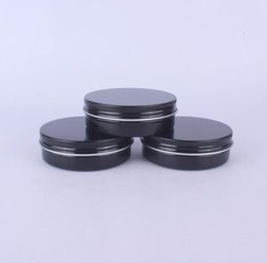 100g Red Black Empty Aluminum Can Bottle Container Metal Storage Tin Jars With Inner Liners For Cotton Coil And Candle SN2985