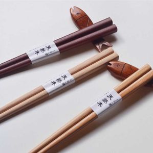 Reusable Handmade Chopsticks Japanese Natural Wood Beech Chopsticks Sushi Food Tools Child Learn Using Chopsticks 18cm DAW155