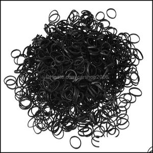 Other Home & Garden 1000Pcs/Lot Girl Ponytail Holder Ring Black Transparent Disposable Elastic Bands Rubber Band Scrunchies Kid Hair Aessori