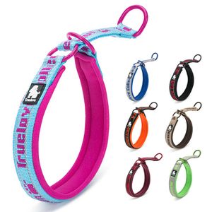 Truelove Soft Slip Dog Collar Reflekterande Justerbar P Chain Training Choke Collar Dog Training för små medelstora stora hundar 210712