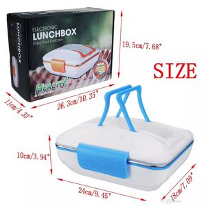 Electric Heated Lunch Boxes DC 12V 45W 1.2L Portable Car Truck Heating Box Food Warm Heater Storage Container ce222