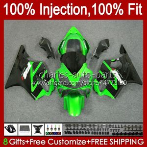 Honda CBR 600F4 600CC 600 F4 FS CC 1999-2000 Bodywork 54NO.33 100％FIT CBR600FS CBR600F4 1999 2000 CBR600 F4 99 00 OEM Faireing Kit Green光沢