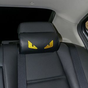 Car Seat Head Neck Rest Soft Foam PU Pillow Leather Cushion Pad HeadRest