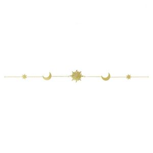 Dekorativa f￶rem￥l Figurer Stj￤rna Sun Moon Phase Pendant Wall-Hanging Decorations Chains For Bakgrund Kid's Room Christmas Home Accessor