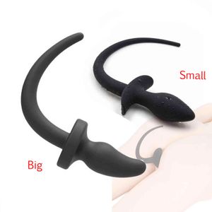 Anal toys Silicone Dog Tail Plug Toys For Adults Slave Women Men Gay Sex Games G spot Butt BDSM Sexy Erotic Toy Products 1125