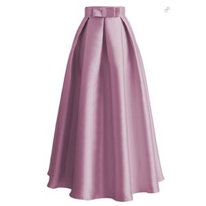 Plus Size Saias Faldas Mujer Moda Abaya Dubai Turkish Long Plissado Maxi Cintura Alta Saia Mulheres Jupe Longue Femme Saias 210311